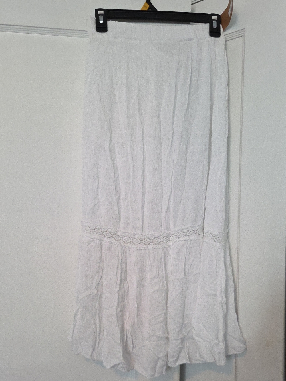White Crinkle Cover up skirt/ dress